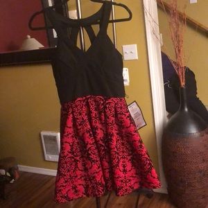 Crystal Doll size 11 black and red dress.